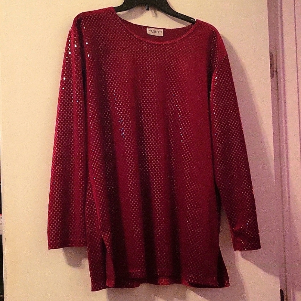 Beautiful velvet sequence top
